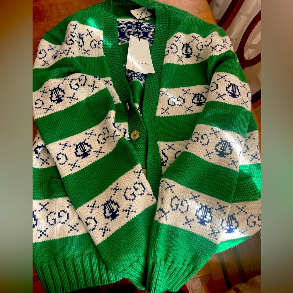 Gucci sweater - brand new.  Gucci cardigan with